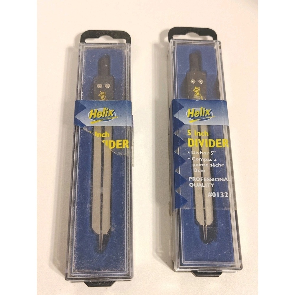 HELIX Professional 5" Metal Chart Divider / Compass #1321 Set Of Two New!